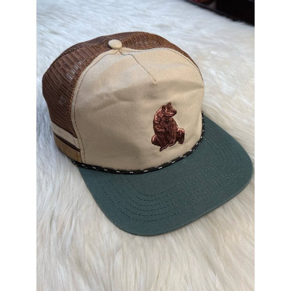 Spacecraft Vintage Inspired Brown Bear Mesh Trucker Hat